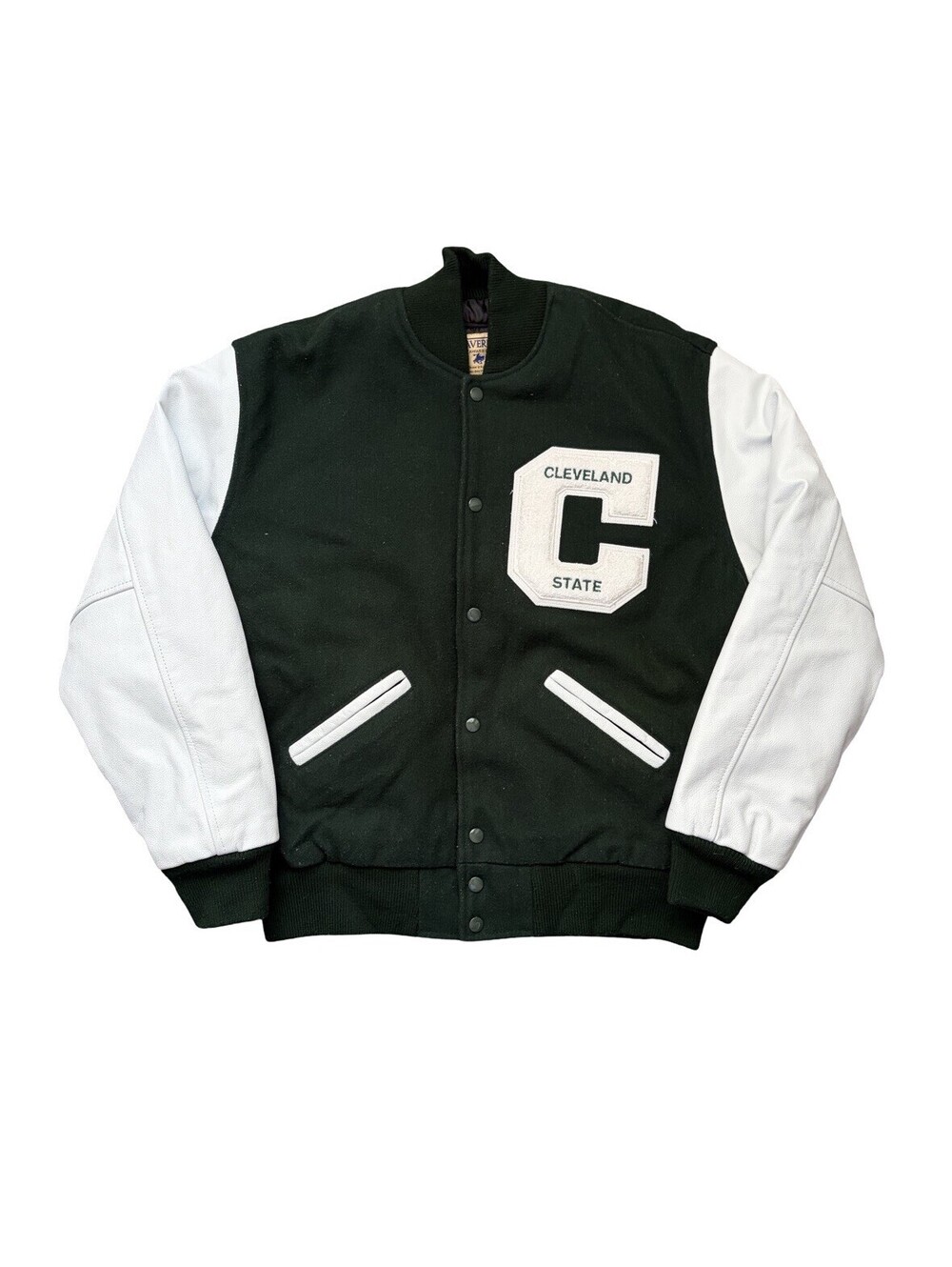 Vintage Maverick Awards Cleveland State Vikings Varsity Letterman Jacket Large